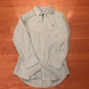 W’s Ralph Lauren 3/4 sleeve button down, size 2